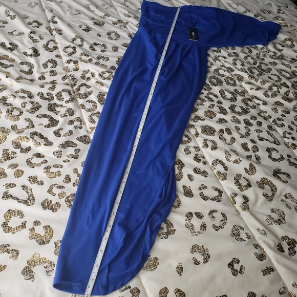 5 For $25✨New+Tag Womens Blue Dress Bodycon Off The Shoulder Wrap Dress Xs-Small - Picture 8 of 8